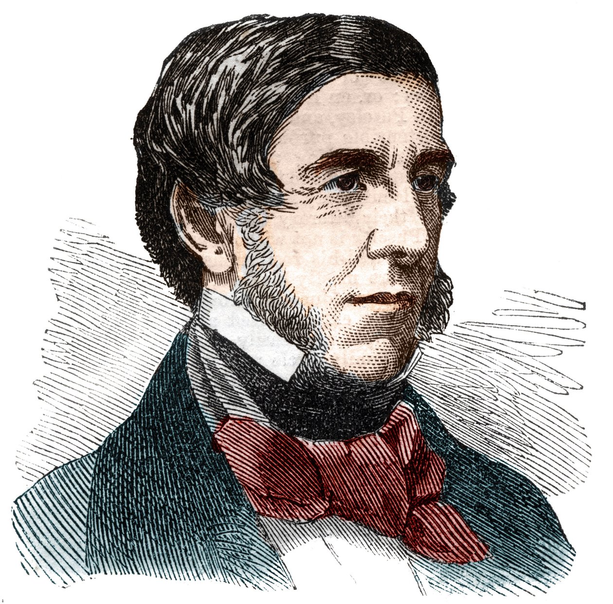 Porträt von Oliver Wendell Holmes (1809-1894), amerikanischer Schriftsteller, Arzt, Essayist und Dichter. von Unknown artist