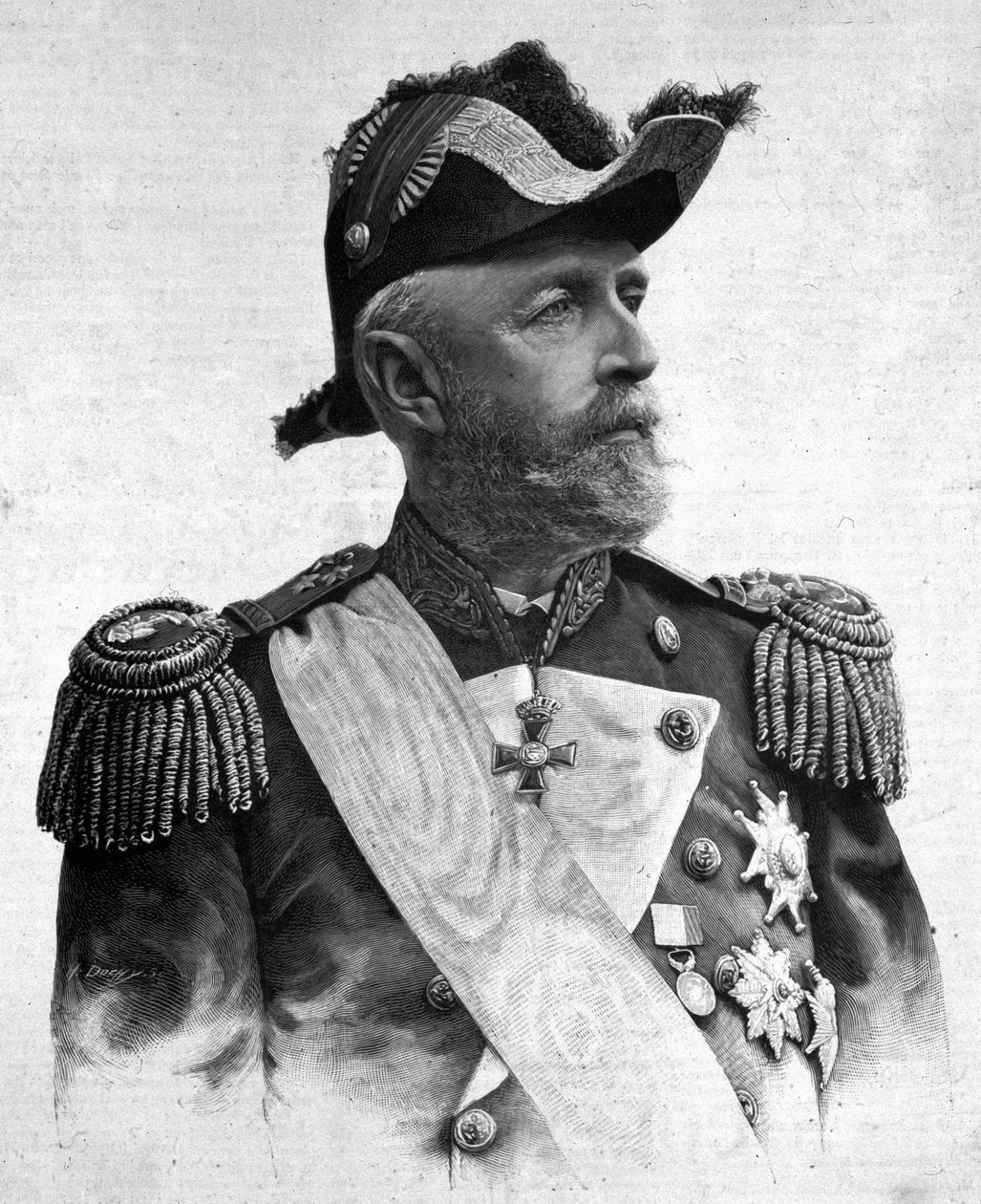 Porträt von Oscar II. (1829-1907), König von Schweden und Norwegen von Unknown artist