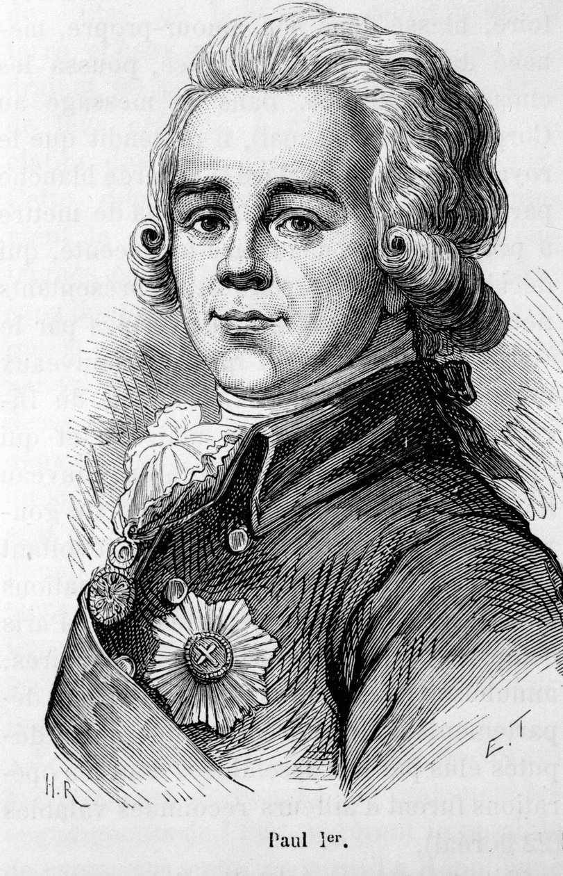Porträt von Paul I Petrovich (1754-1801), Zar von Russland von Unknown artist