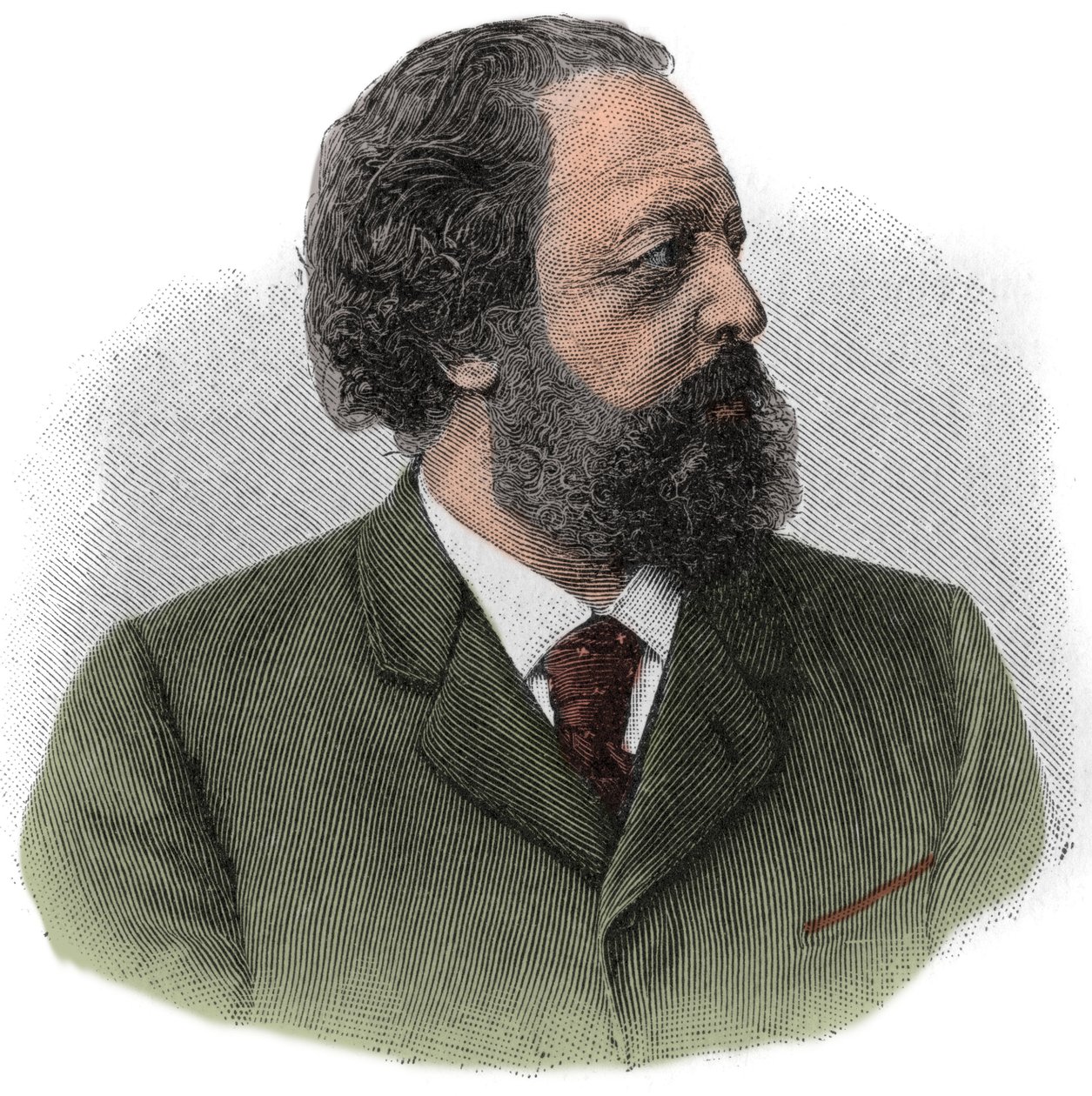 Porträt von Paul Johann Ludwig von Heyse (1830-1914) deutscher Schriftsteller von Unknown artist
