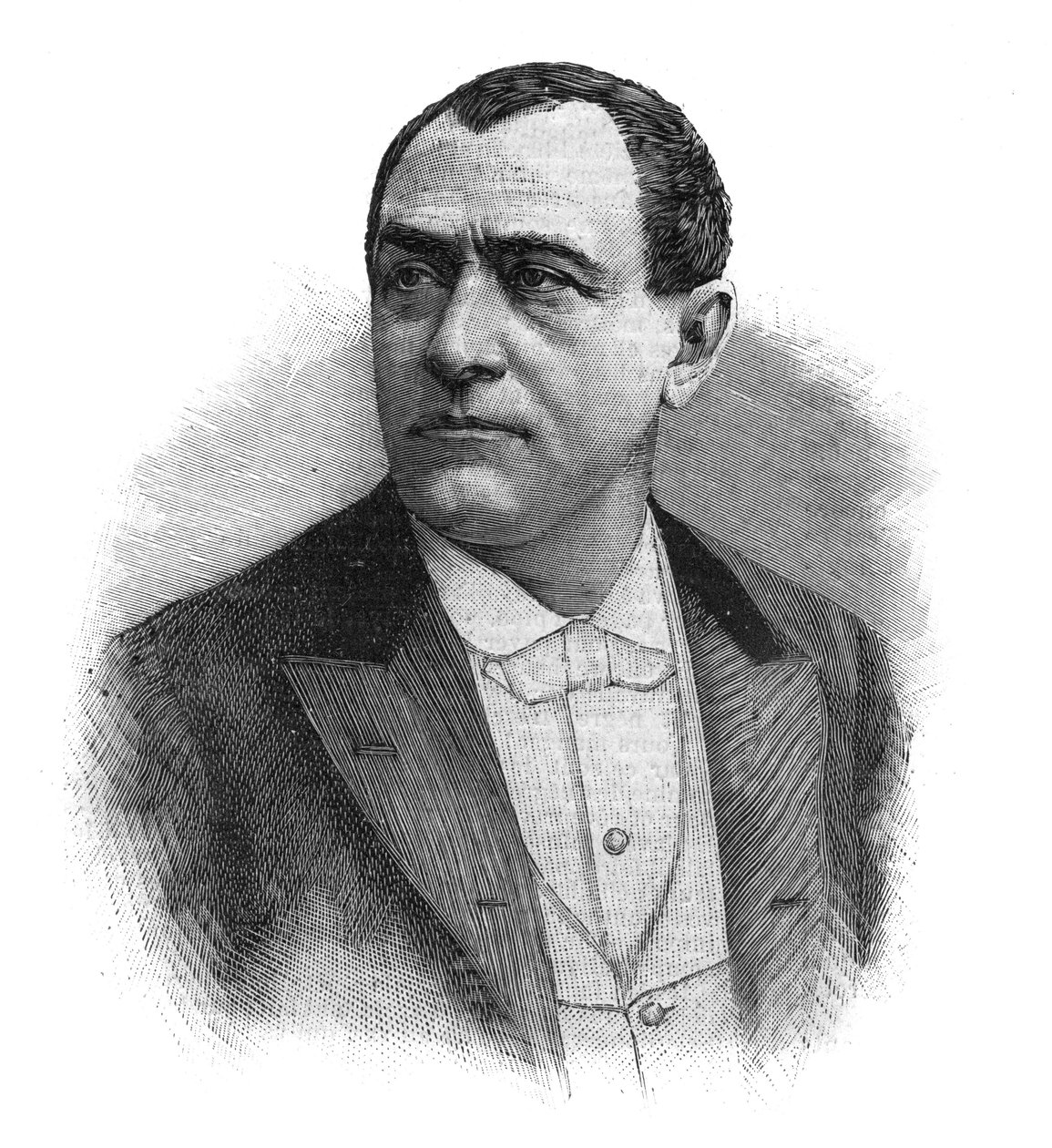 Porträt von Paulus (Jean Paul (Jean-Paul) Habans) französischer Sänger (1845-1908) - Gravur aus dem späten 19. Jahrhundert von Unknown artist