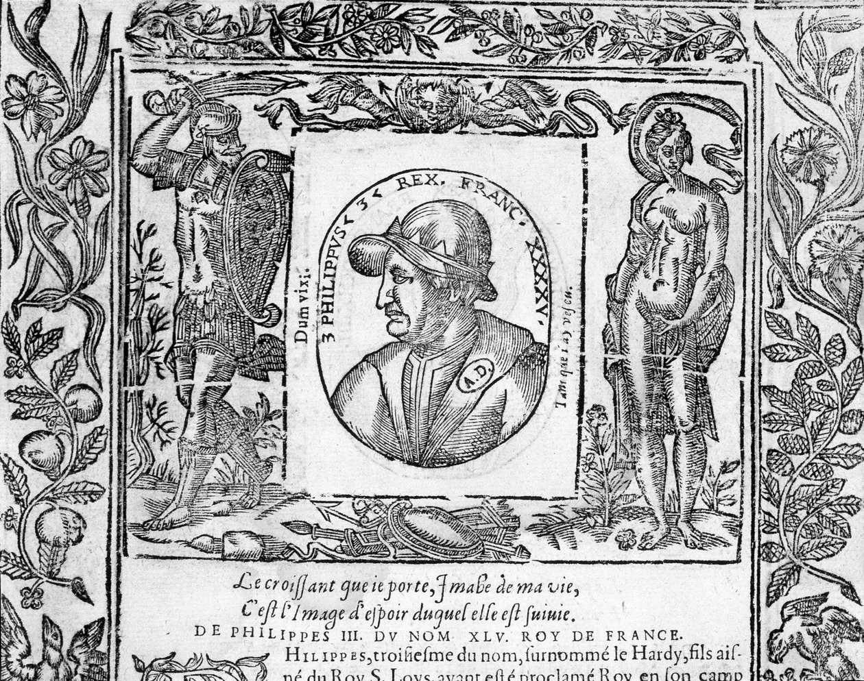 Porträt von Philipp III. Le Hardi, König von Frankreich von 1270 bis 1285 von Unknown artist
