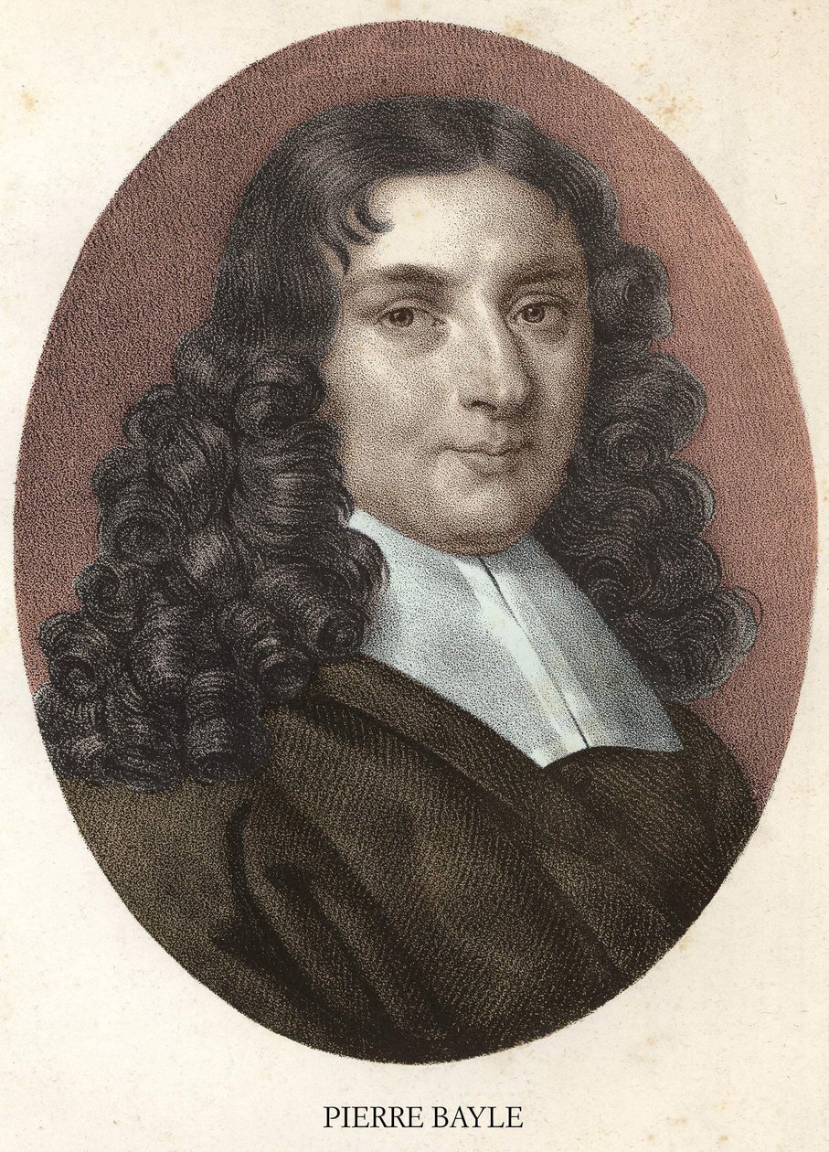 Porträt von Pierre Bayle französischer Philosoph und Schriftsteller (1647-1706) von Unknown artist