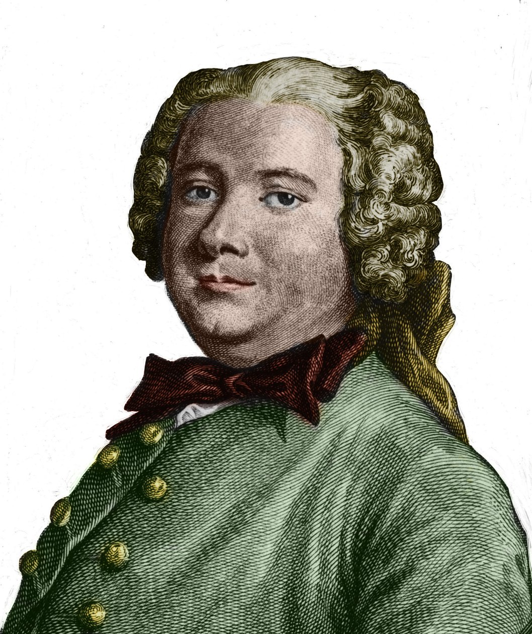 Porträt von Pierre Carlet de Chamblain de Marivaux (1688-1763), Dramatiker von Unknown artist