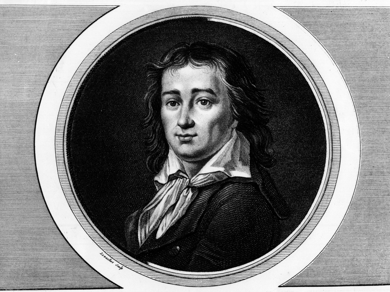 Porträt von Pierre Gaspard Chaumette (1763-1794), französischer Politiker. Gravur in 