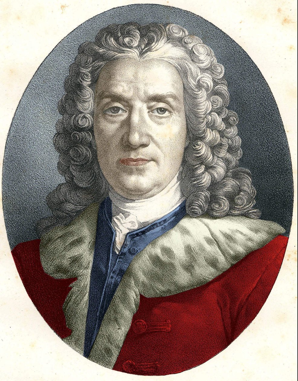 Porträt von Prosper Jolyot, Sieur De Crais-Billon, genannt Crébillon (Vater) (1674 - 1762) französischer Dramatiker von Unknown artist