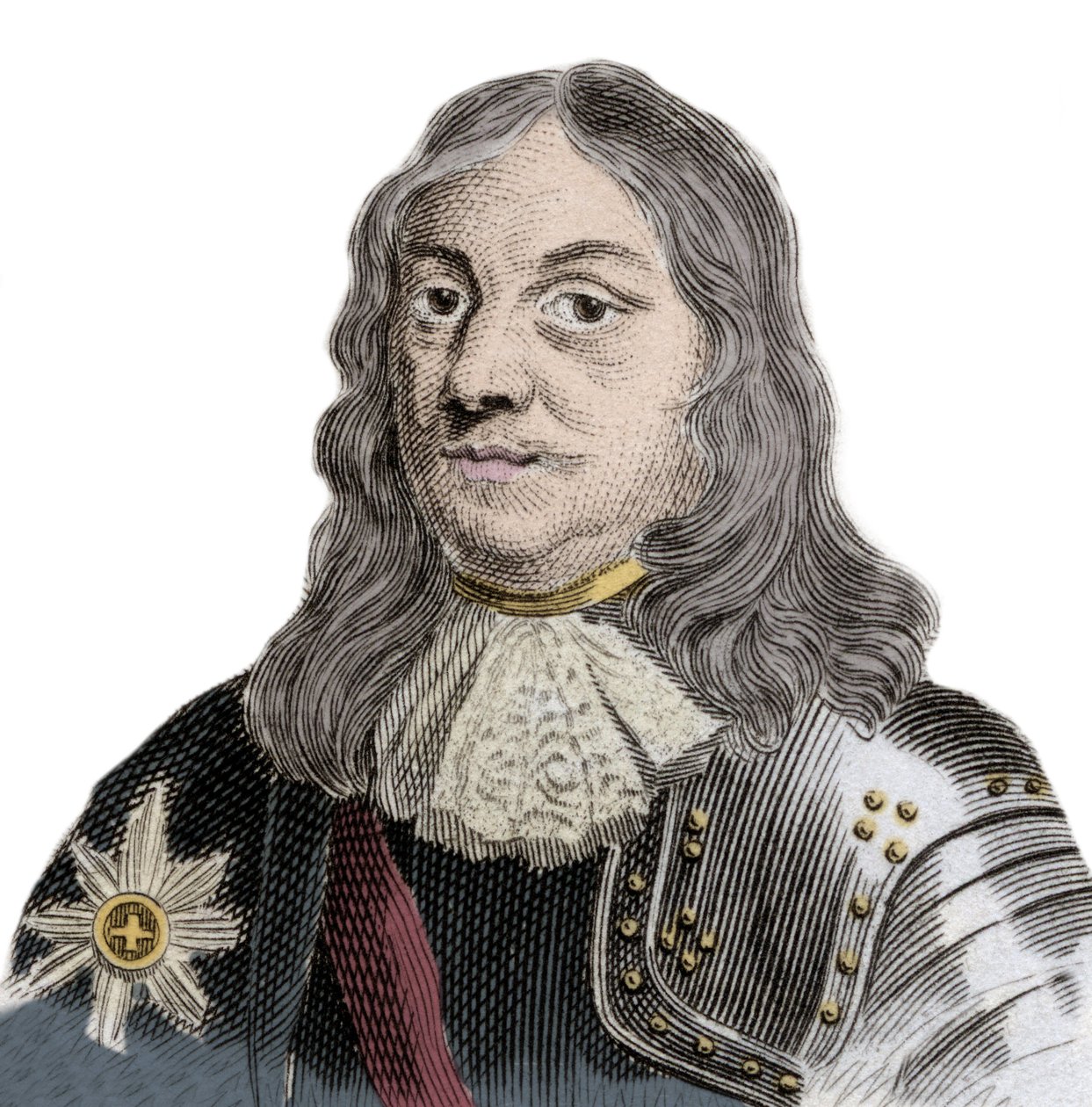 Porträt von Sir Martinus Cornelis van Tromp (1629-1691), niederländischer Marineoffizier und Oberbefehlshaber der königlichen niederländischen und dänischen Flotte (19. Jahrhundert) von Unknown artist