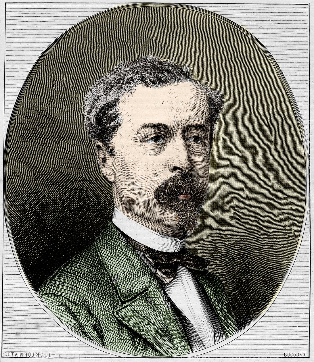 Porträt von Sir Richard Wallace (1818-1890), englischer Philanthrop und Kunstsammler. Gravur von 1872 von Unknown artist