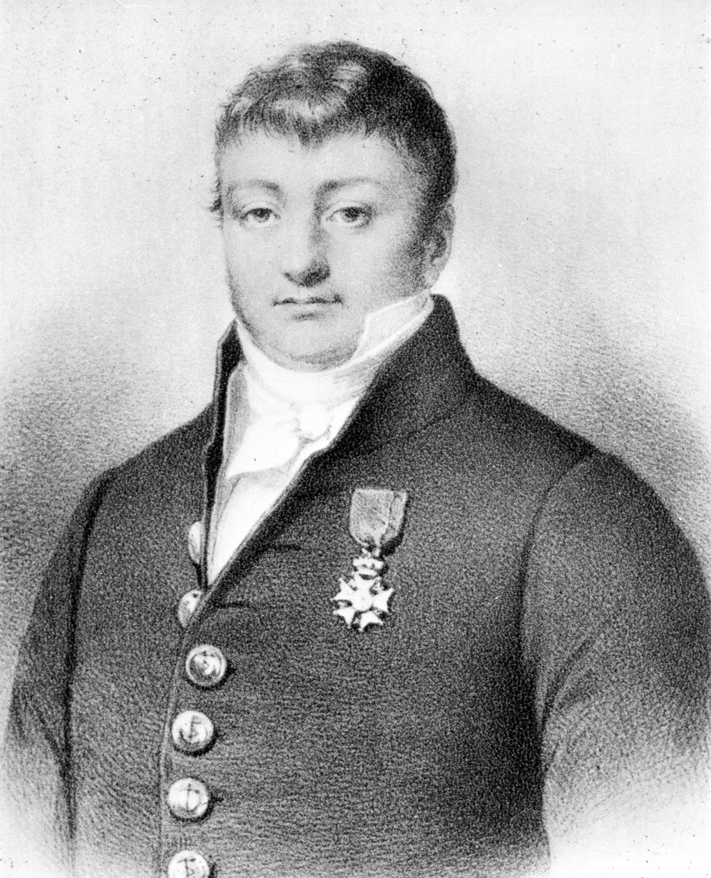 Porträt von Surcouf (1773 - 1827) - Gravur von Unknown artist