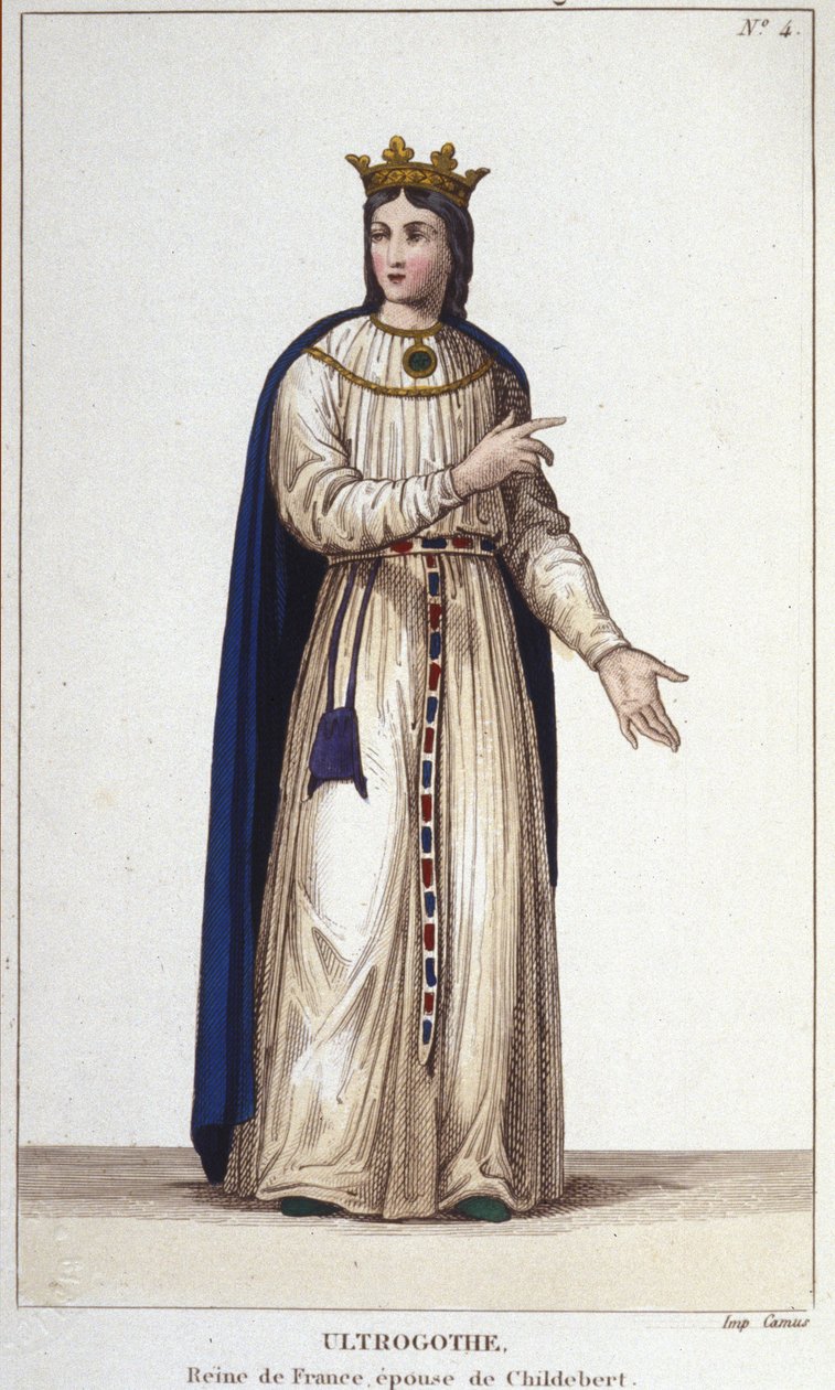 Porträt von Ultrogothe, Königin von Frankreich und Frau von Childebert I. von Unknown artist