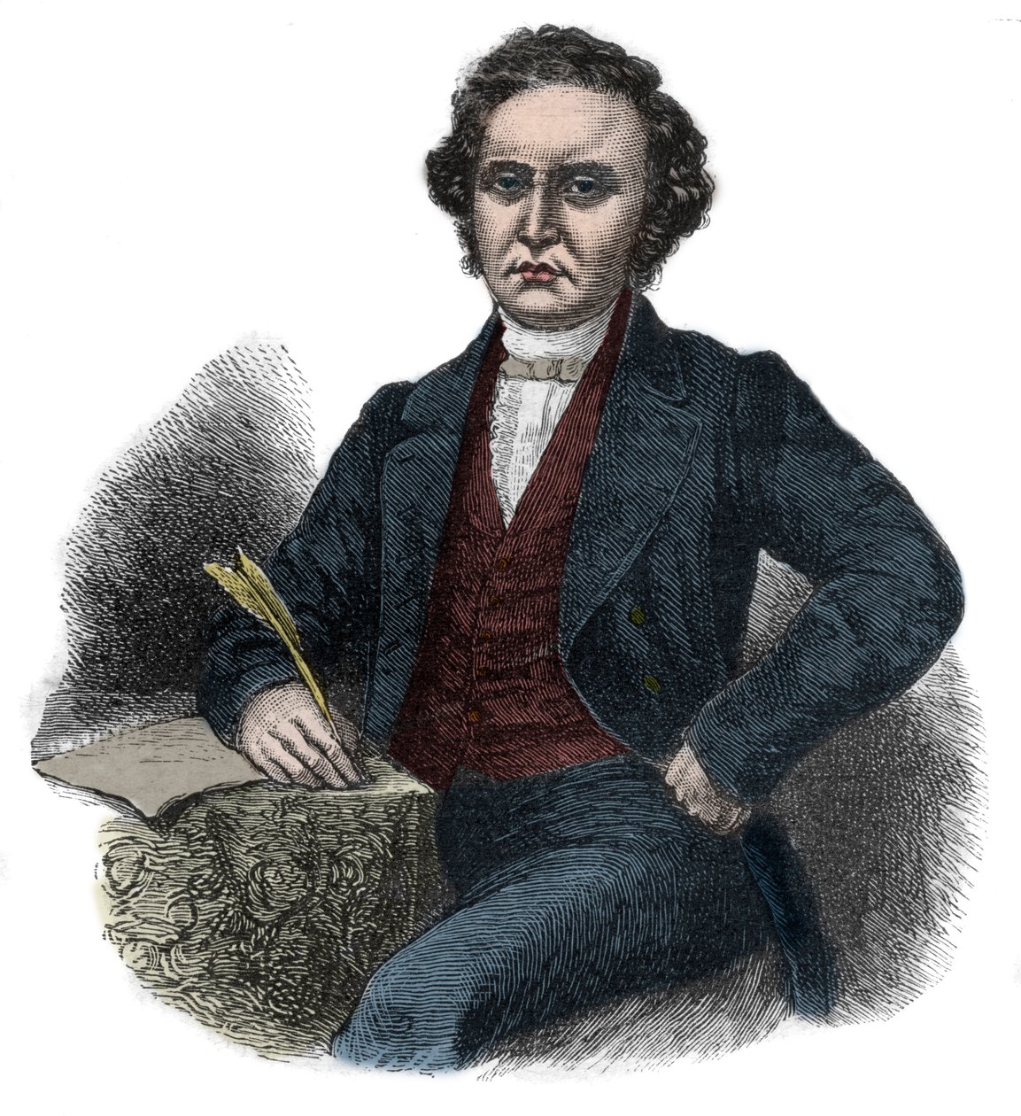 Porträt von William Symington (1764-1831) schottischer Pionier der Dampfschifffahrt von Unknown artist