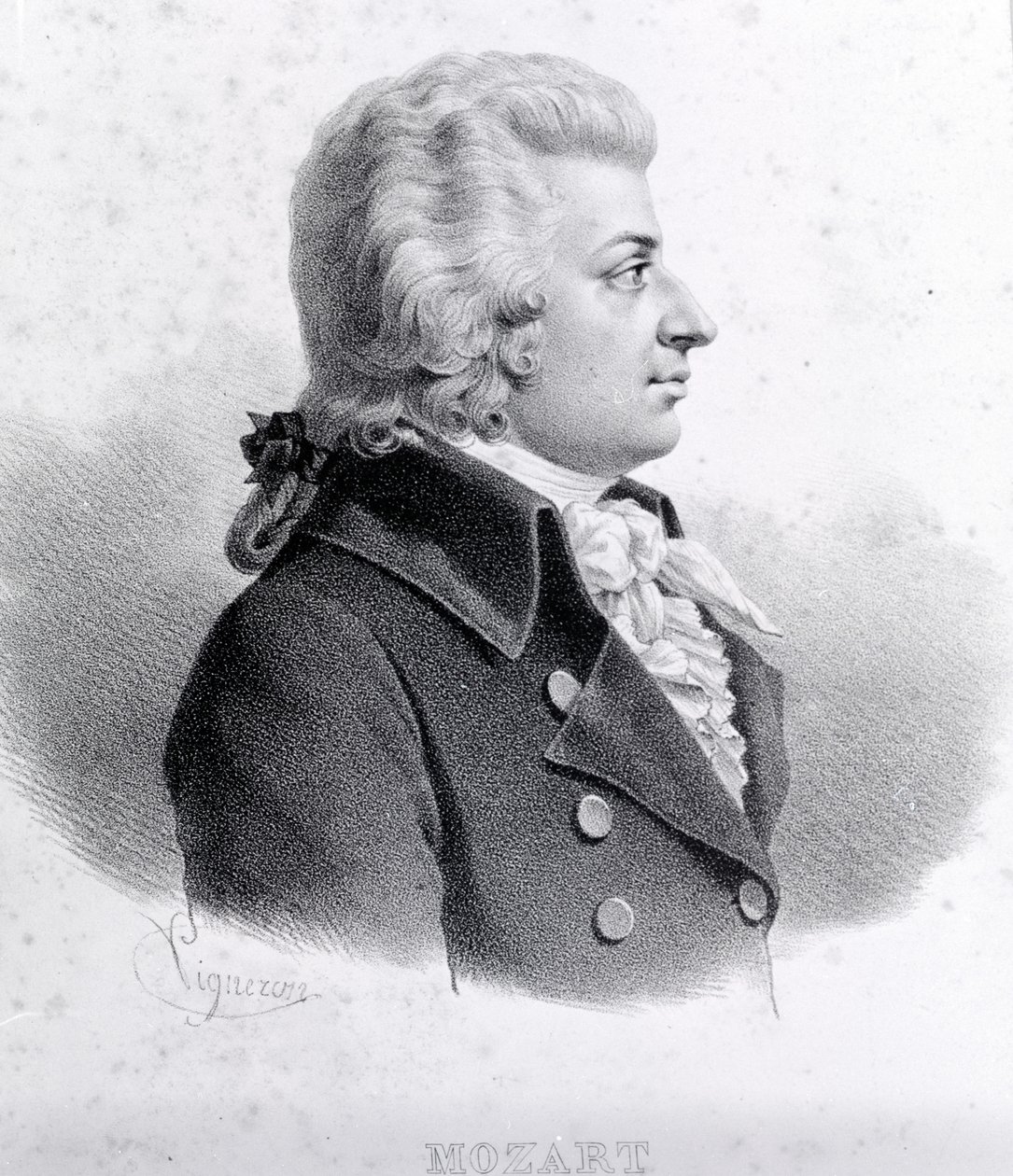 Porträt von Wolfgang Amadeus Mozart (1756 - 1791) von Unknown artist