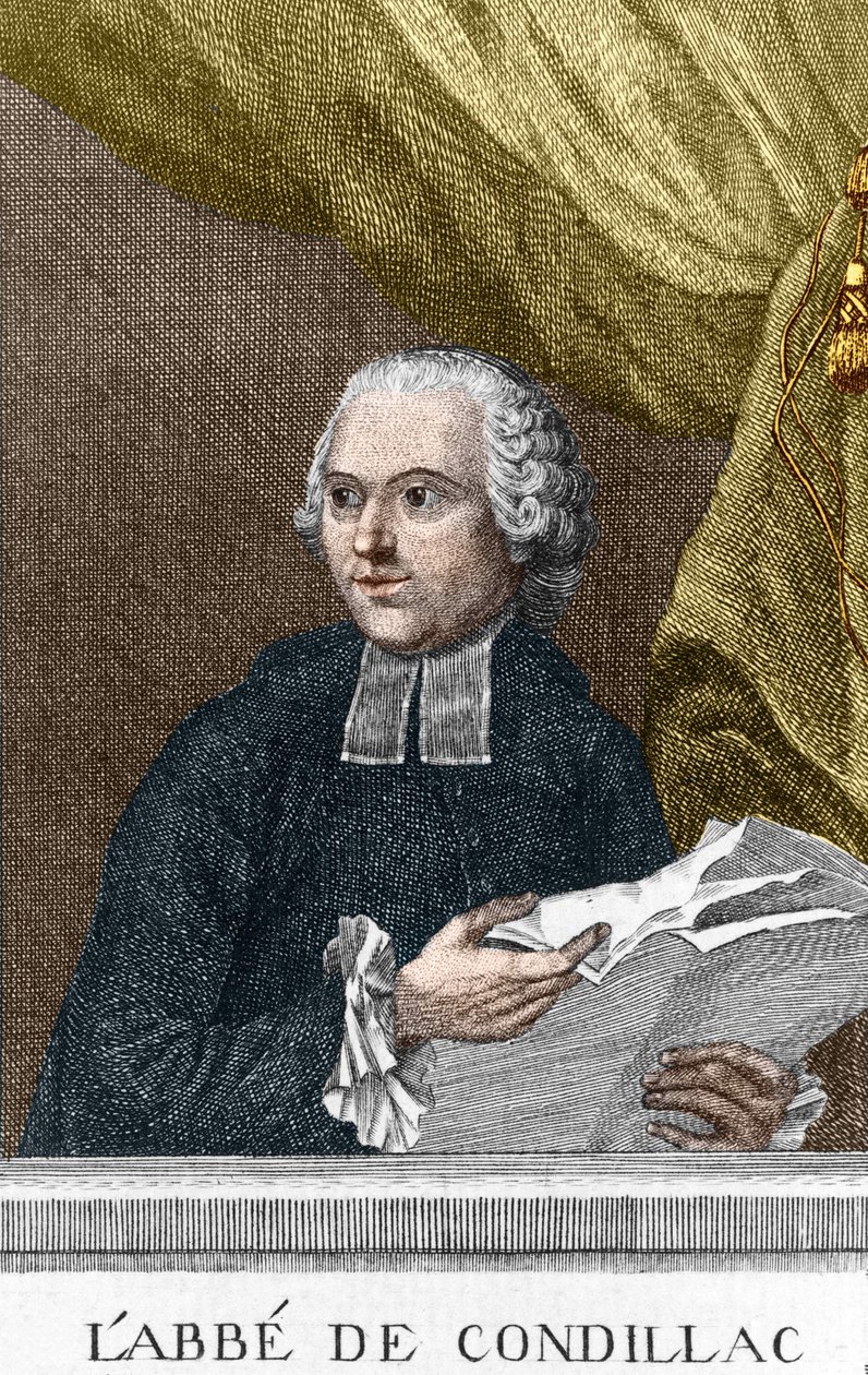 Porträt von Abbe Etienne Bonnot de Condillac, französischer Philosoph von Unknown artist