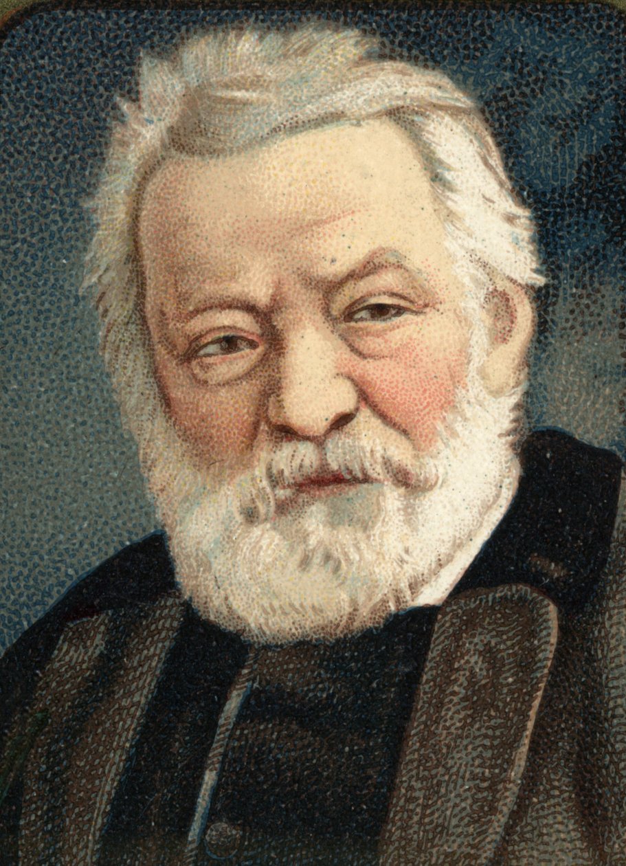 Porträt des französischen Schriftstellers Victor Hugo (1802-1885). von Unknown artist