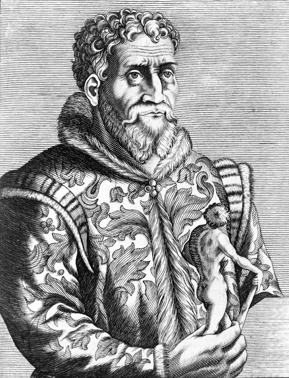 Porträt des italienischen Malers Michelangelo Buonarroti, bekannt als Michelangelo von Unknown artist