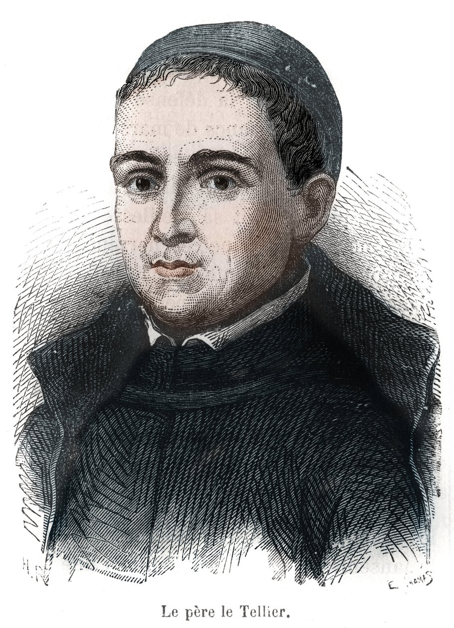 Porträt von Père Le Tellier von Unknown artist