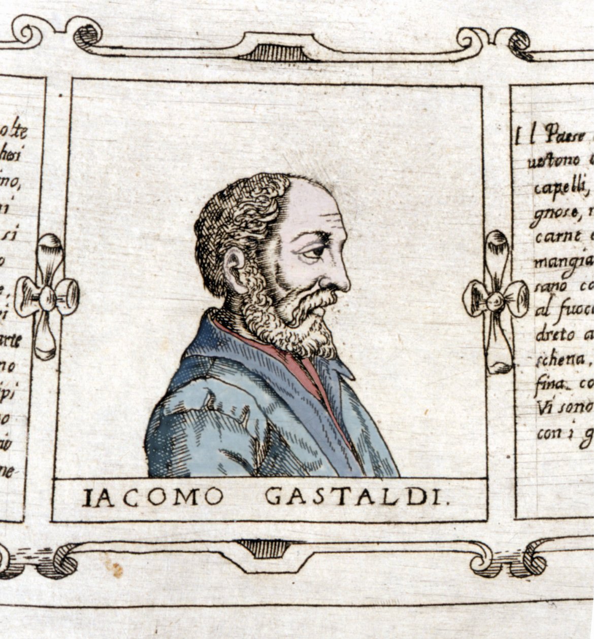 Porträt des Kartographen (Geographen) Giacomo Gastaldi (? - 1566) von Unknown artist