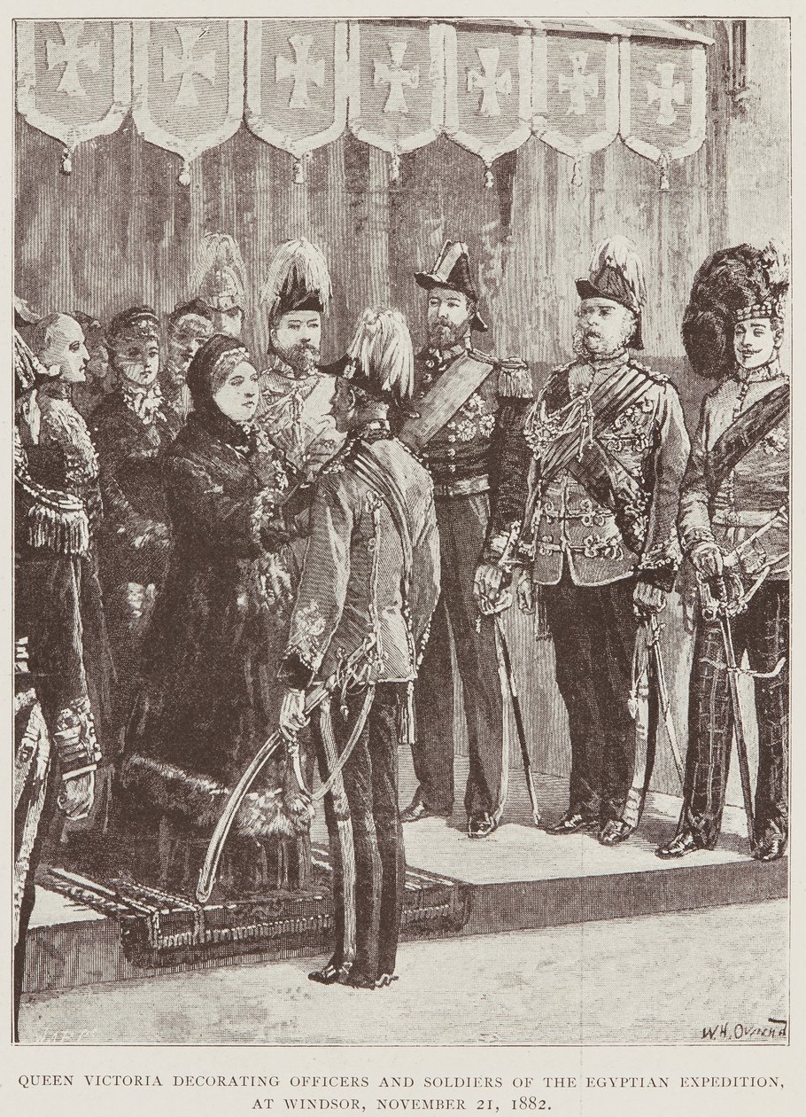 Königin Victoria dekoriert Offiziere und Soldaten von Unknown Artist