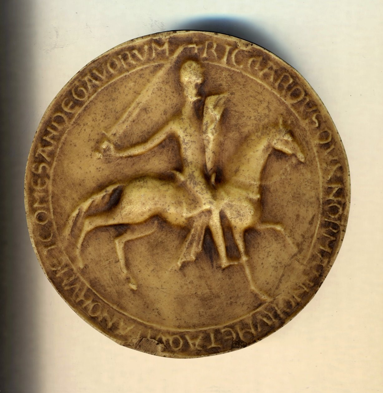 Richard I. Löwenherz (1157 - 1199) auf einem Gegenbalken von Unknown artist