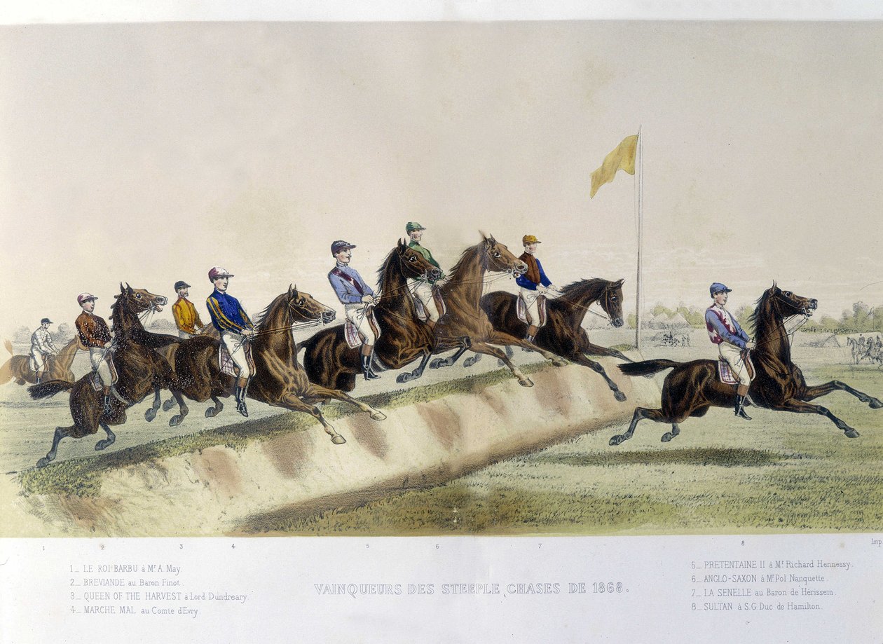 Reiten: Gewinner des Steeple - in "der Centaure" von Unknown artist