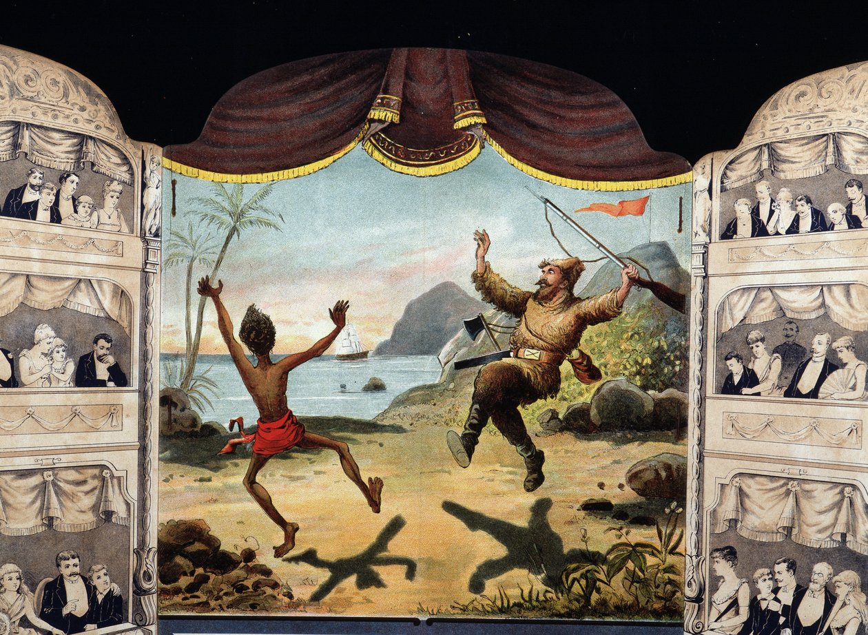 Robinson Crusoe und Freitag von Unknown artist