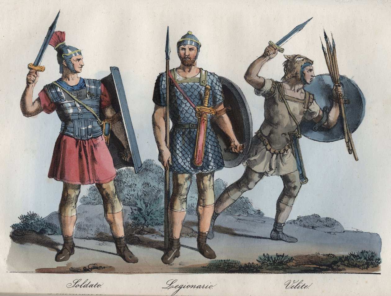 Römischer Soldat - Legionär - Velites von Unknown artist