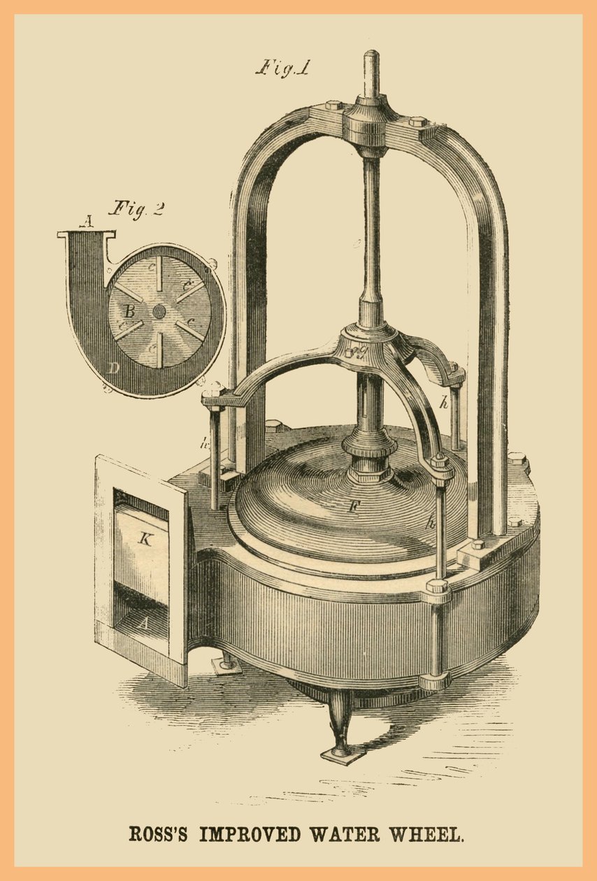 Ross Verbesserte Wasserrad von Unknown Artist