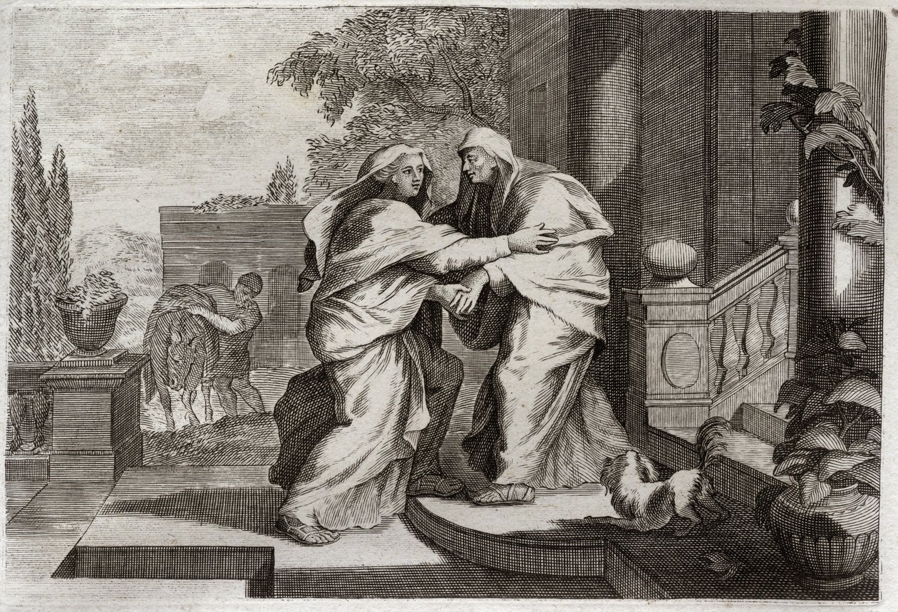 Bibel von Royaumont, Neues Testament: Heimsuchung. Illustration von 1811 von Unknown artist