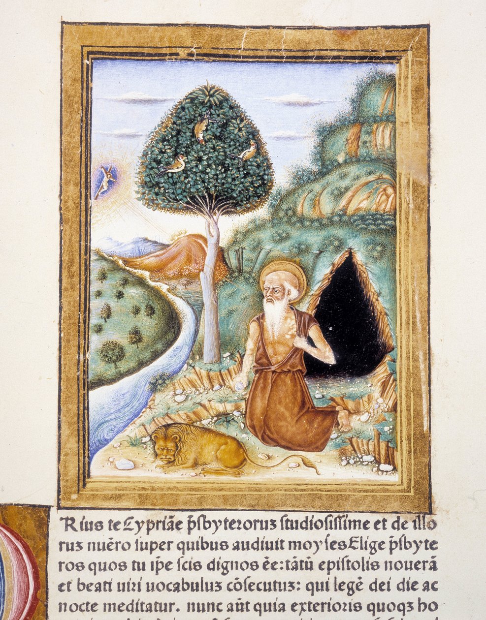 Heiliger Hieronymus - Miniatur von Unknown artist