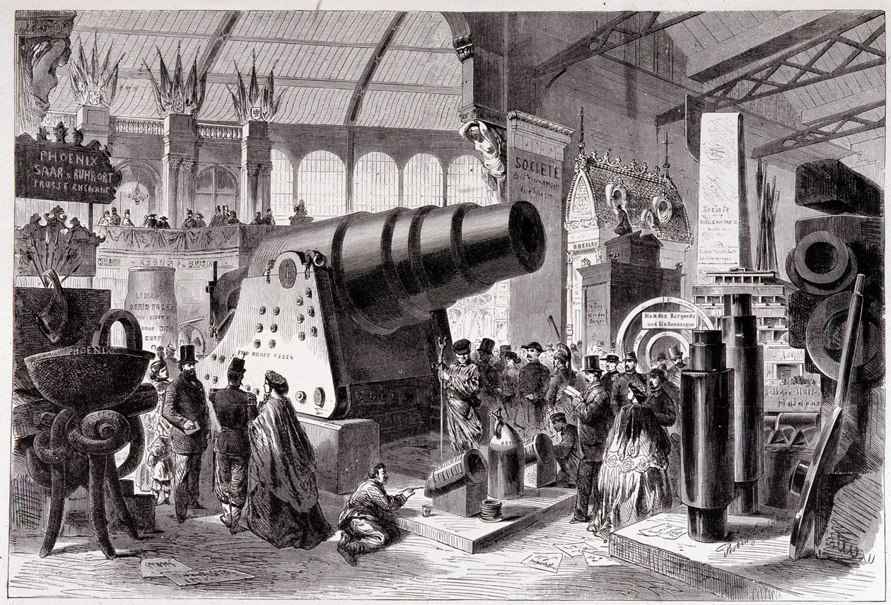 Abteilung der preußischen Metallurgie (Kanone) in der Maschinenhalle von Unknown artist