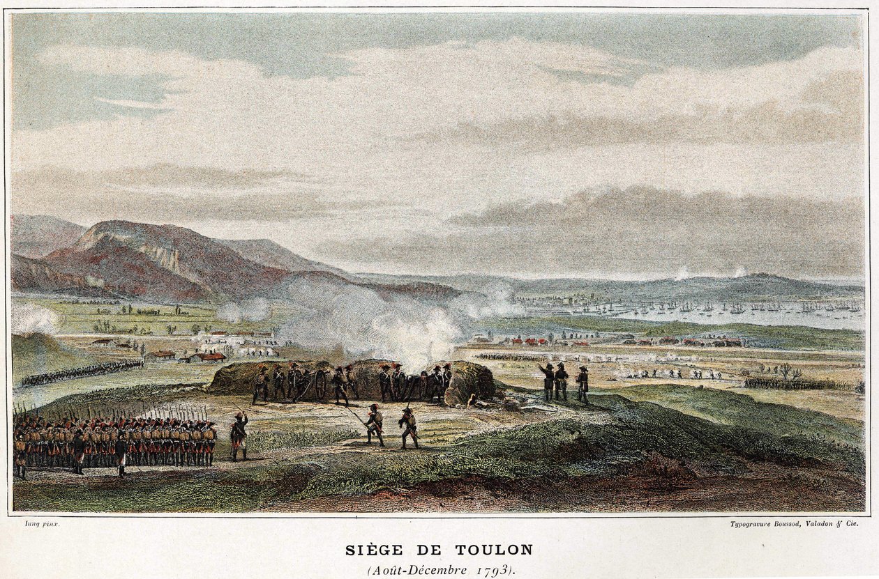 Belagerung von Toulon August-Dezember 1793 - in „Die Seeschlachten Napoleons“ von Unknown artist