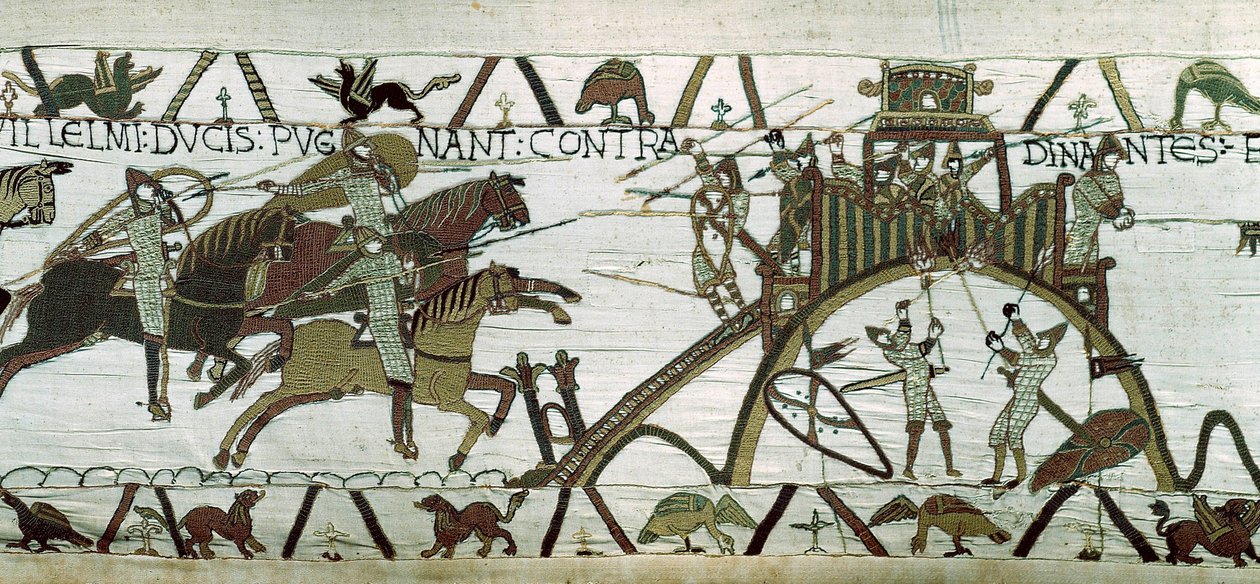 Belagerung der Stadt Dinan: Die Armee von Wilhelm dem Eroberer greift die Stadt an (Detail) von Unknown artist