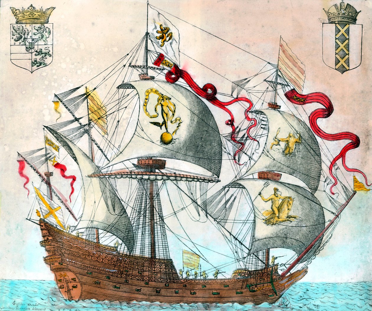 Spanisches Schiff des 16. Jahrhunderts von Unknown artist