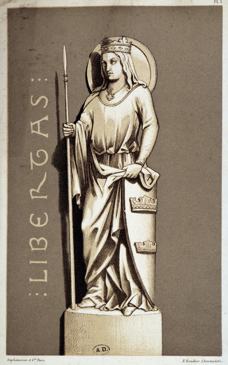 Statue, die La Liberté de Chartres darstellt von Unknown artist