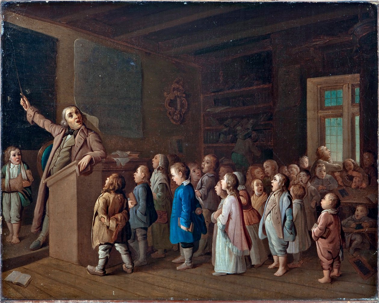 Unterricht in der Dorfschule von Unknown artist