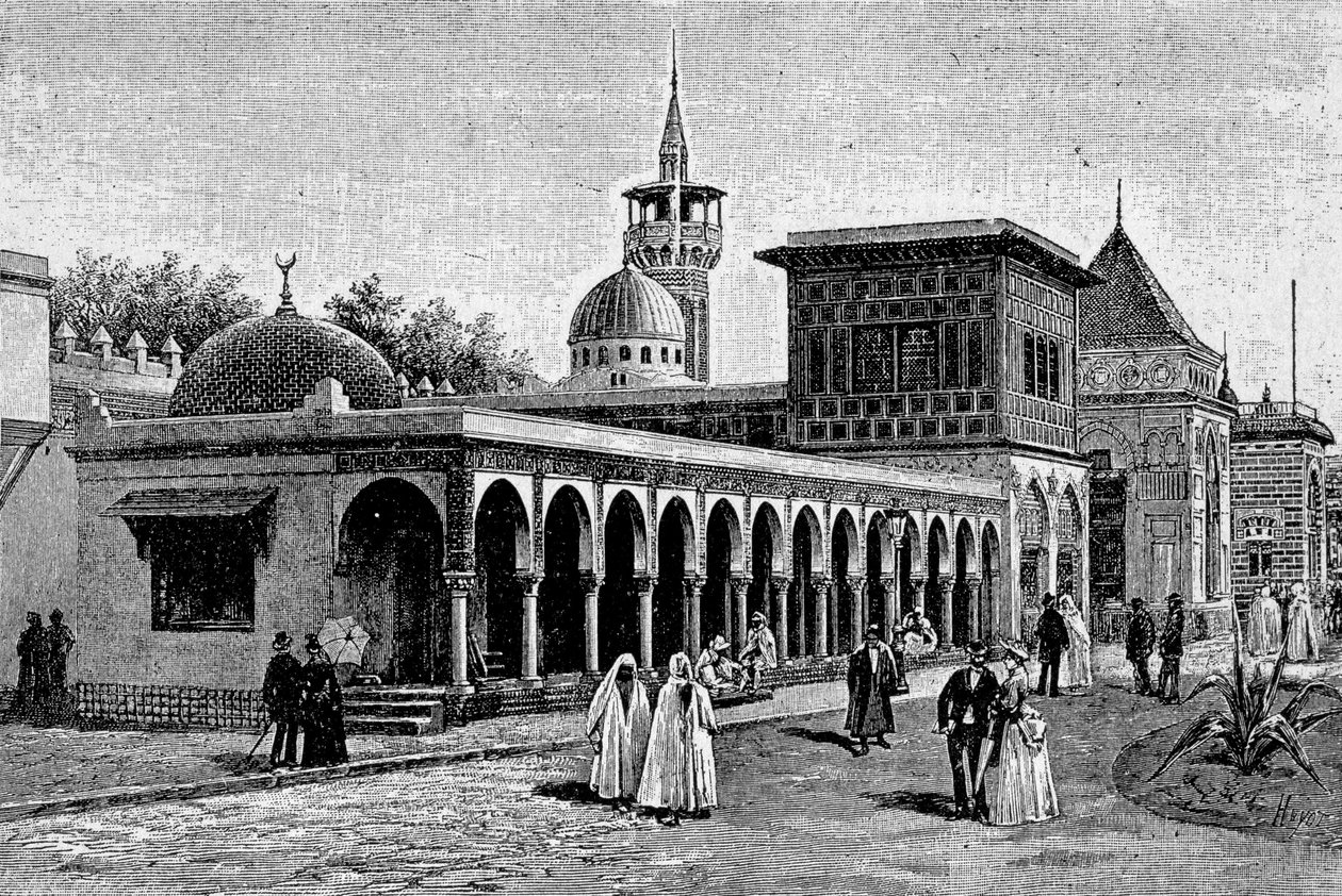 Der algerische Palast, an der Esplanade des Invalides während der Weltausstellung 1889 von Unknown artist