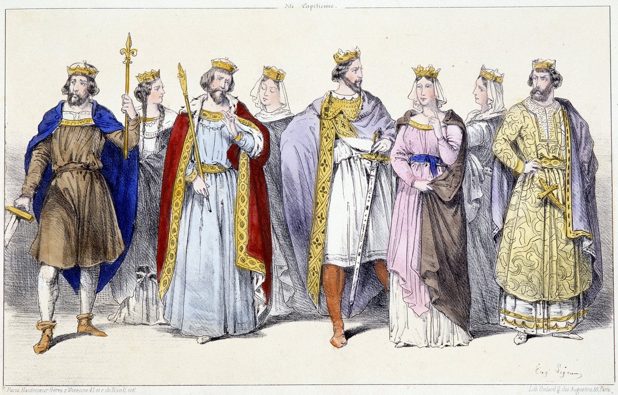 Die Karolinger: Hugues Capet, Adelaide, Robert, Constance, Heinrich I., Anne von Russland, Berthe, Philipp I. - in 
