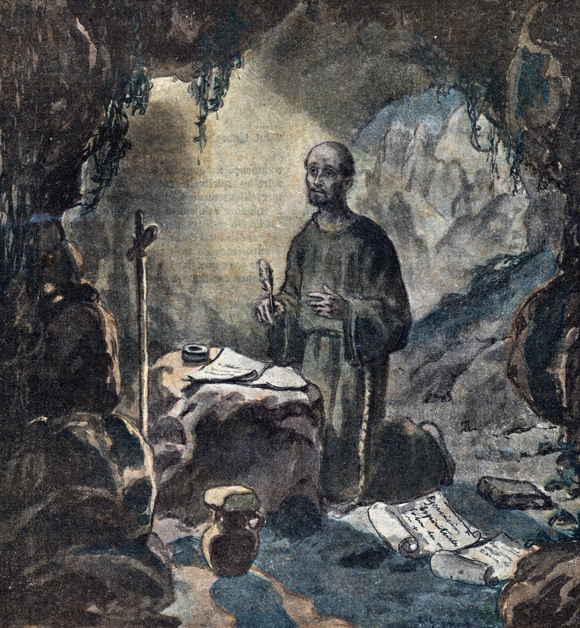 Die Bekehrung des Heiligen Ignatius von Loyola (1491-1556) im Jahr 1521 von Unknown Artist