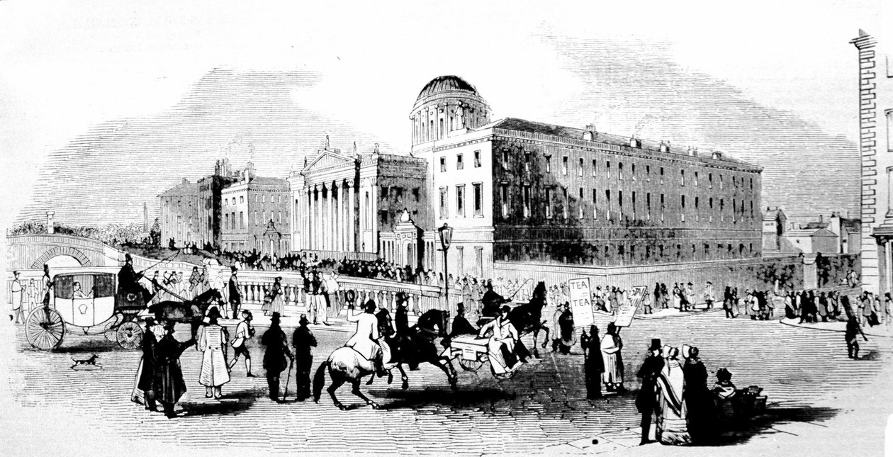 Die Vier Gerichte. Dublin. Gravur aus dem 19. Jahrhundert. von Unknown artist