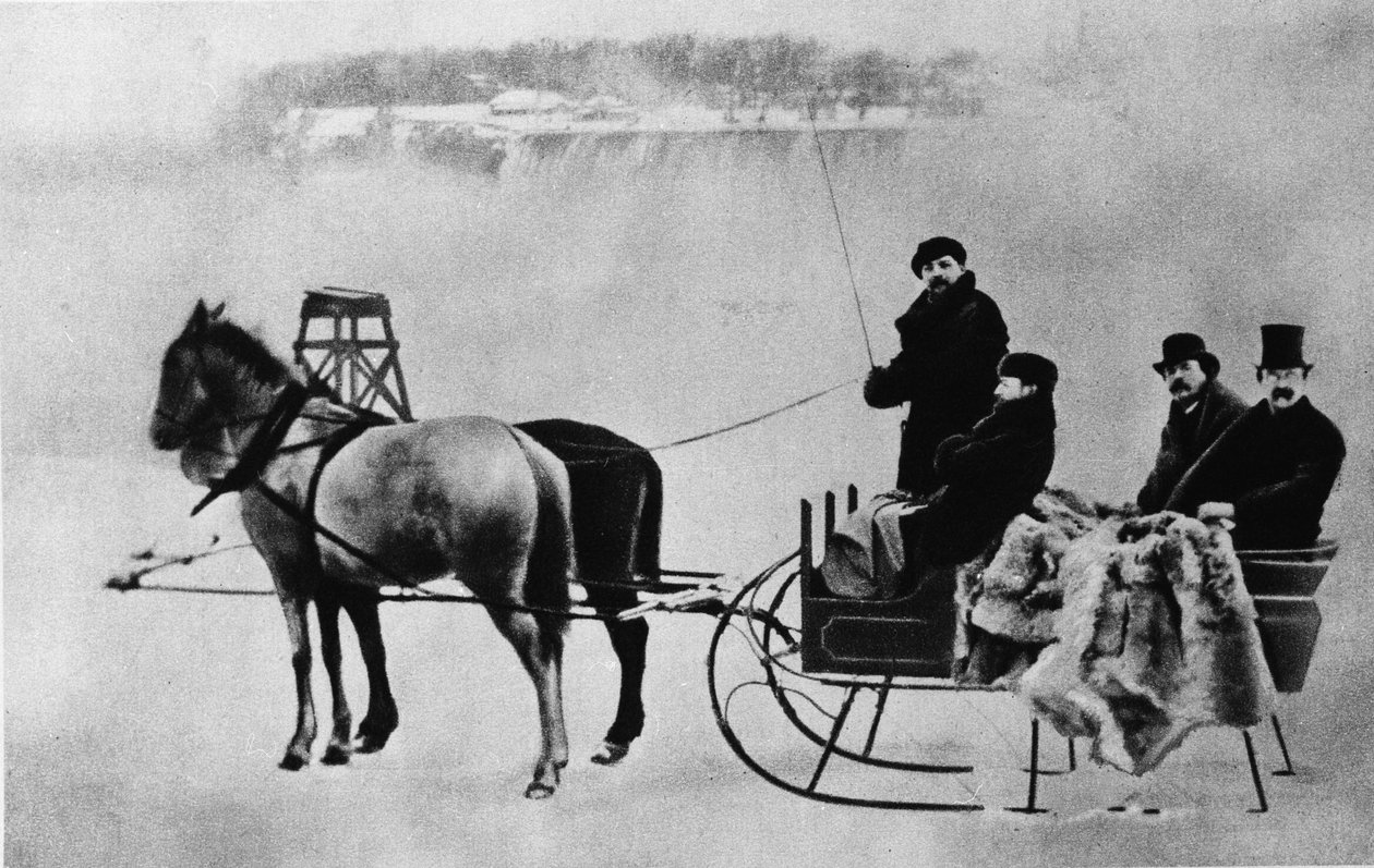 Der italienische Komponist Giuseppe Verdi (1813-1901) in St. Petersburg, Russland (sitzend vorne links). Ca. 1862 von Unknown artist