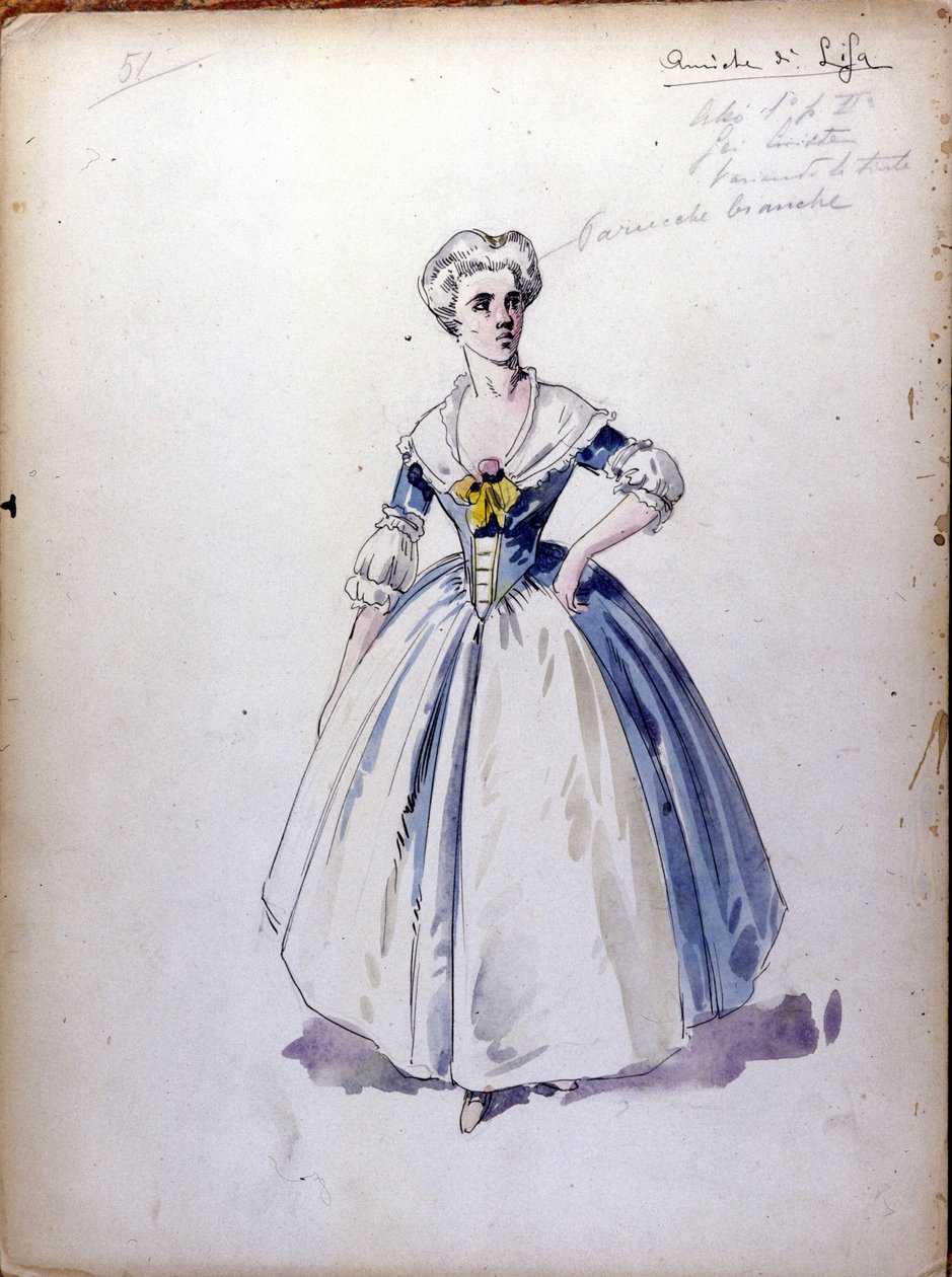 Die Dame mit dem Spaten: Oper komponiert 1890 von Piotr Iljitsch Tschaikowski von Unknown artist