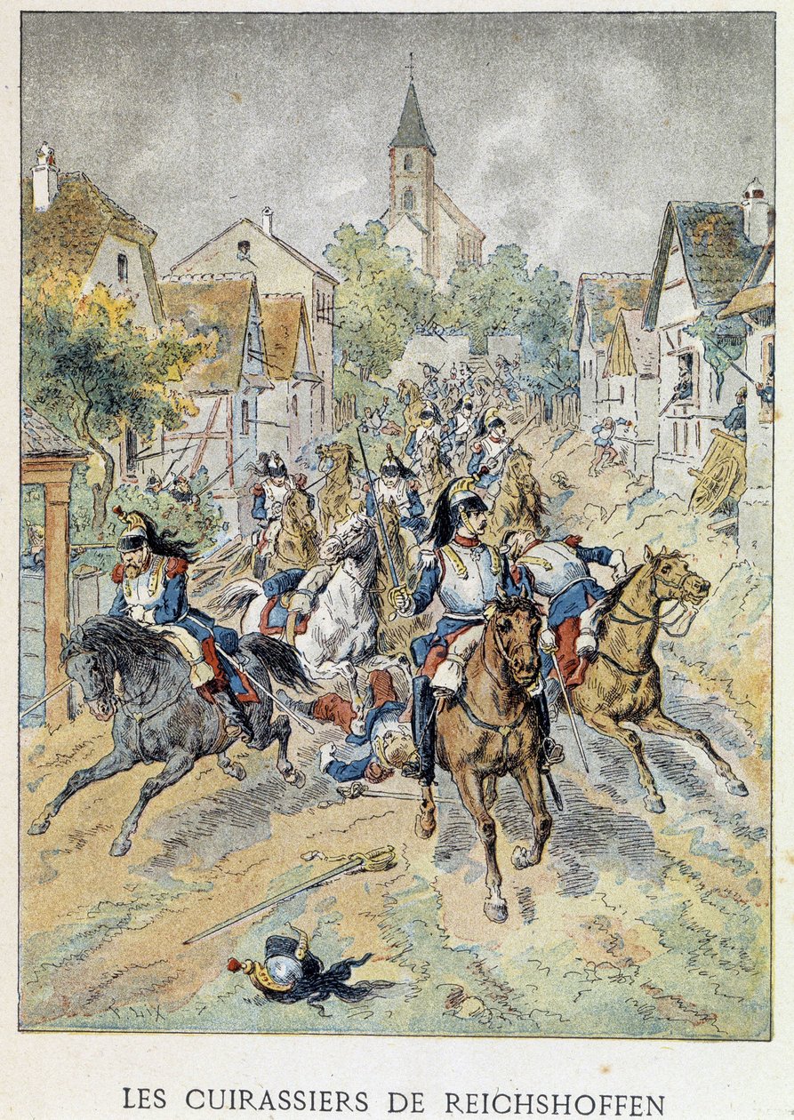 Die Schlachtschiffe von Reichshoffen (Froeschwiller Woerth, Froeschwiller-Woerth), 6. August von Unknown artist