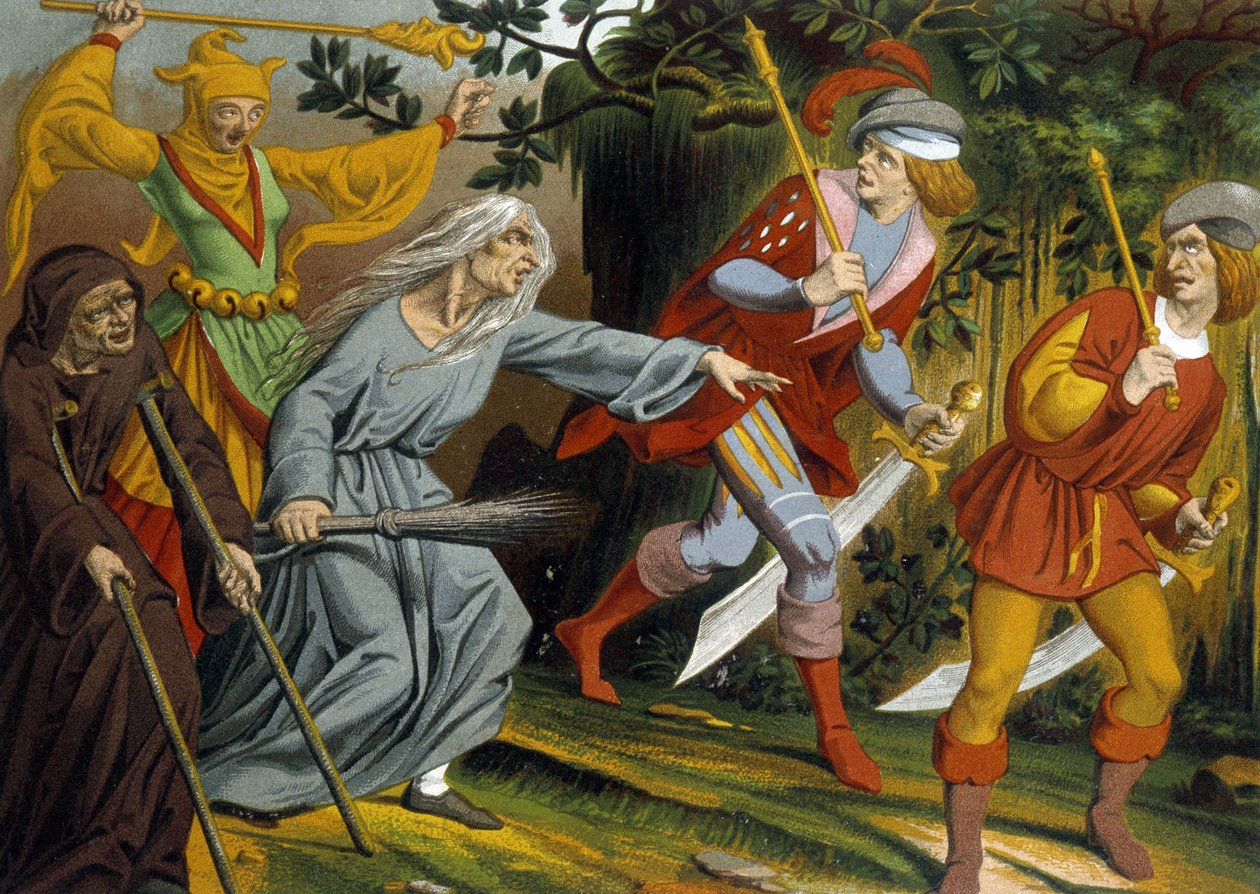 Der Bettler, der Verrückte, die Hexe und die Waffensergeanten von Unknown artist