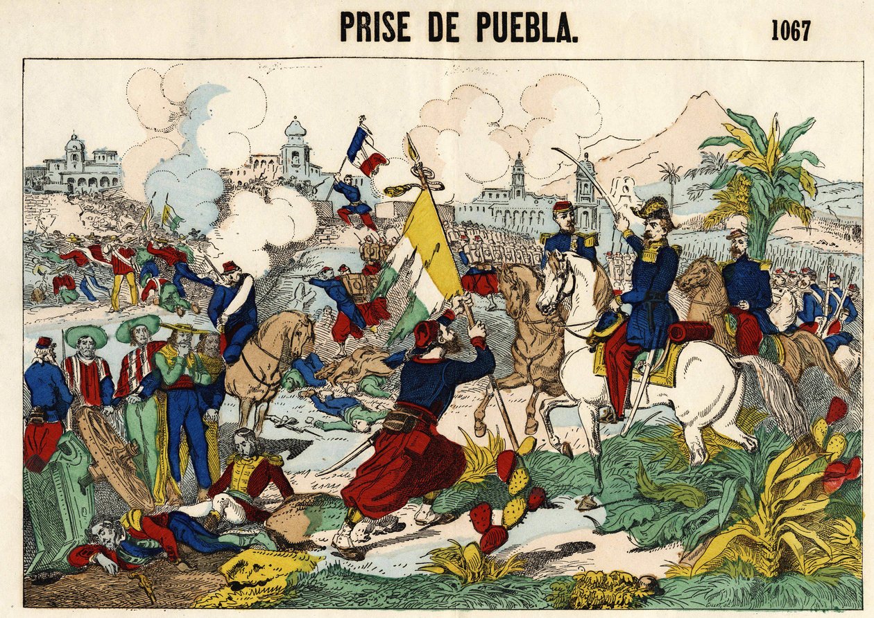 Die Eroberung von Puebla am 17. Mai von Unknown artist