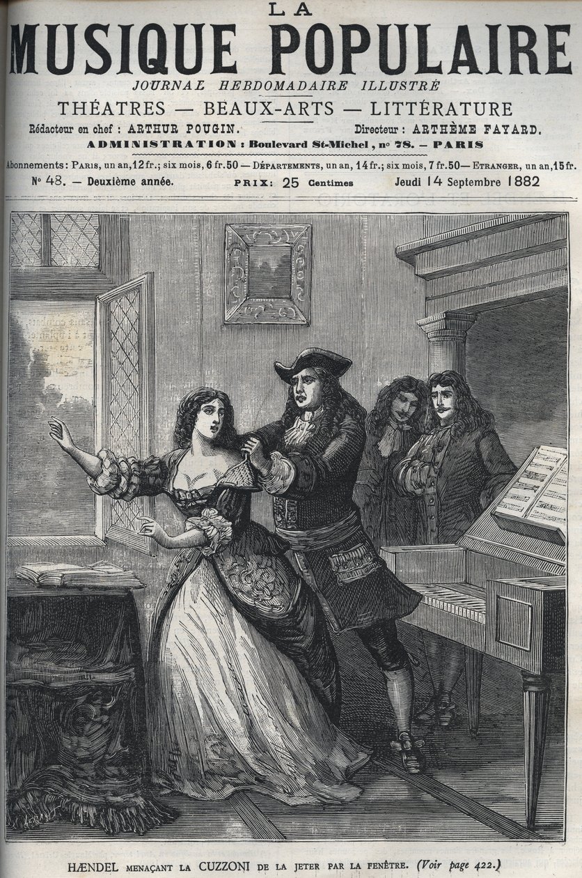 Der Komponist Georg Friedrich Händel von Unknown artist