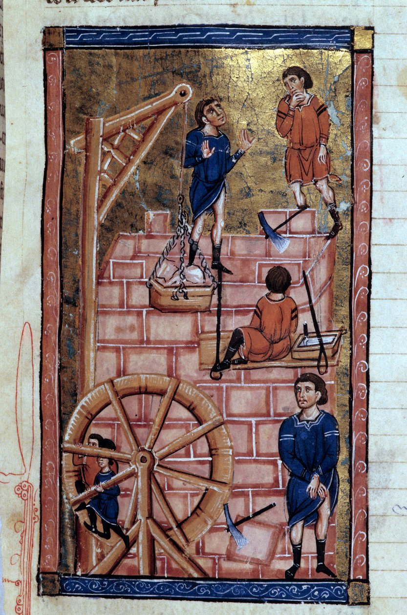 Der Bau des Turms von Babel von Unknown artist