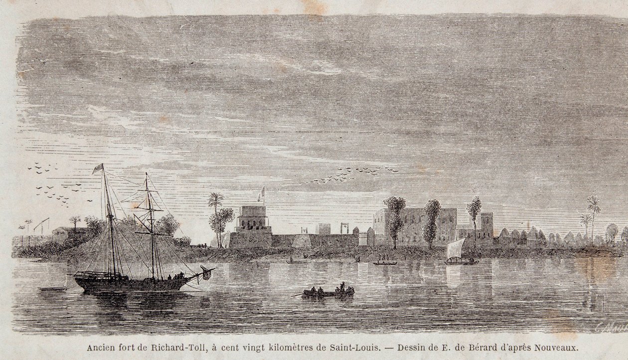 Das ehemalige Fort von Richard-Toll von Unknown artist