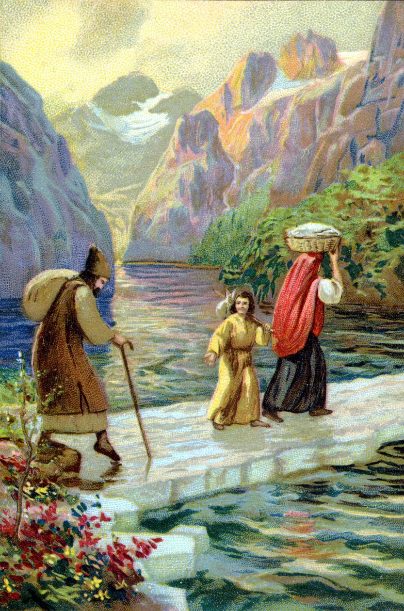 Das Wunder der Eisbrücke im Leben von Zarathustra von Unknown
