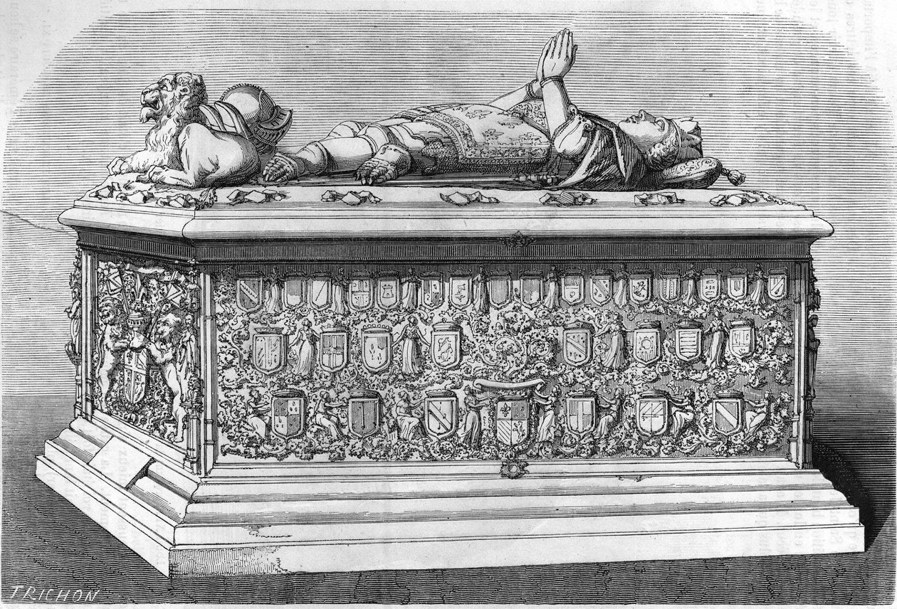 Grab von Karl dem Kühnen, Herzog von Burgund (1433-1477). von Unknown artist