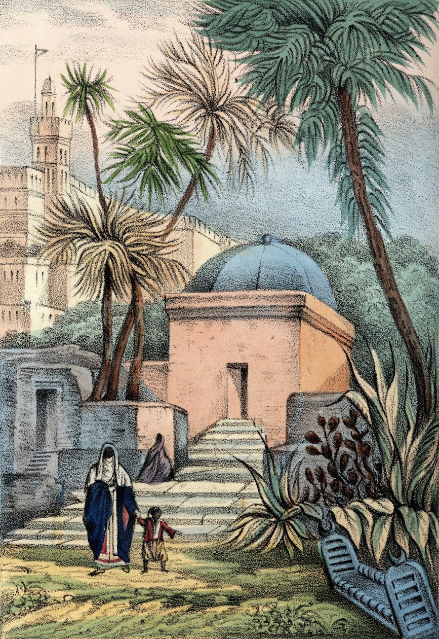 Gräber der maurischen Einwohner von Algier auf einem Friedhof von Bab-el-Oued von Unknown artist